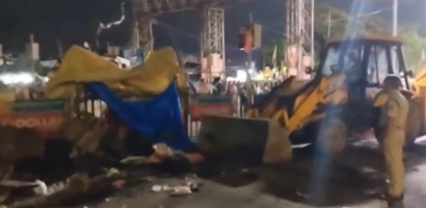 Bulldozer action outside Howrah station area as Bengal government escalates crackdown on illegal encroachments